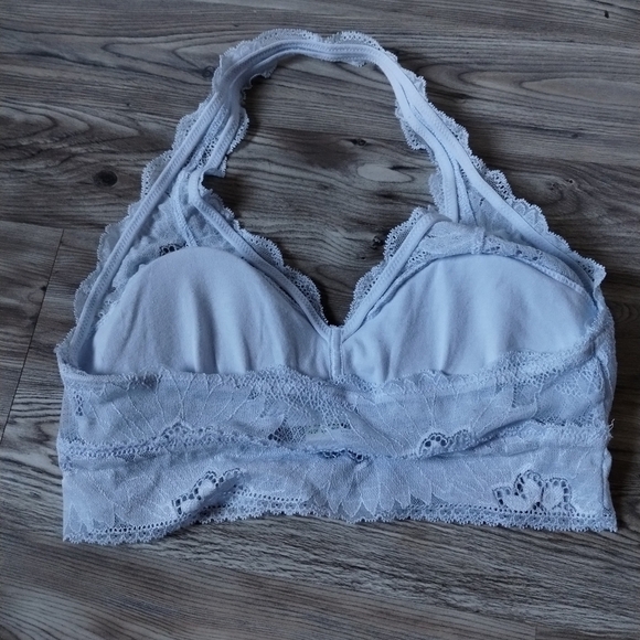 Aerie Bralette Bundle Blue Pink Size Medium - Picture 3 of 7